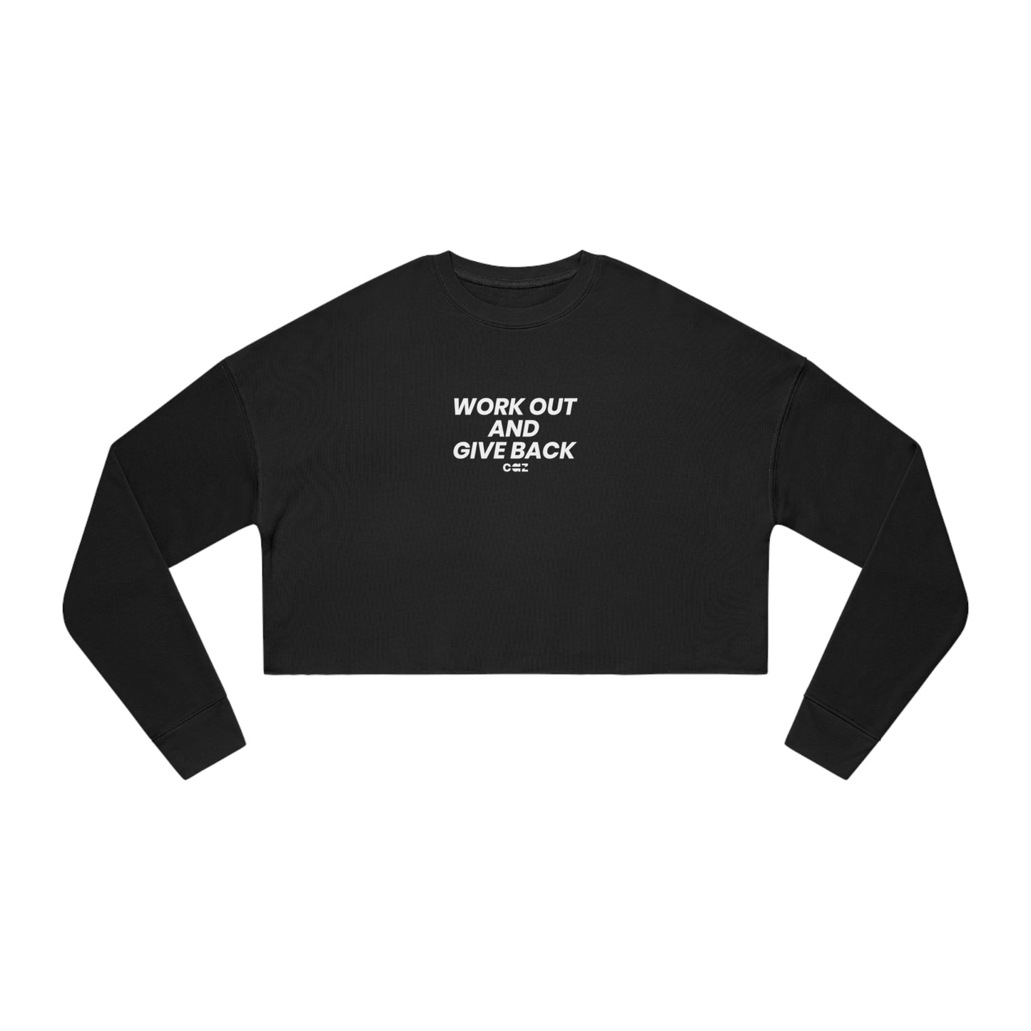 Work out & Give back Cropped Sweatshirt