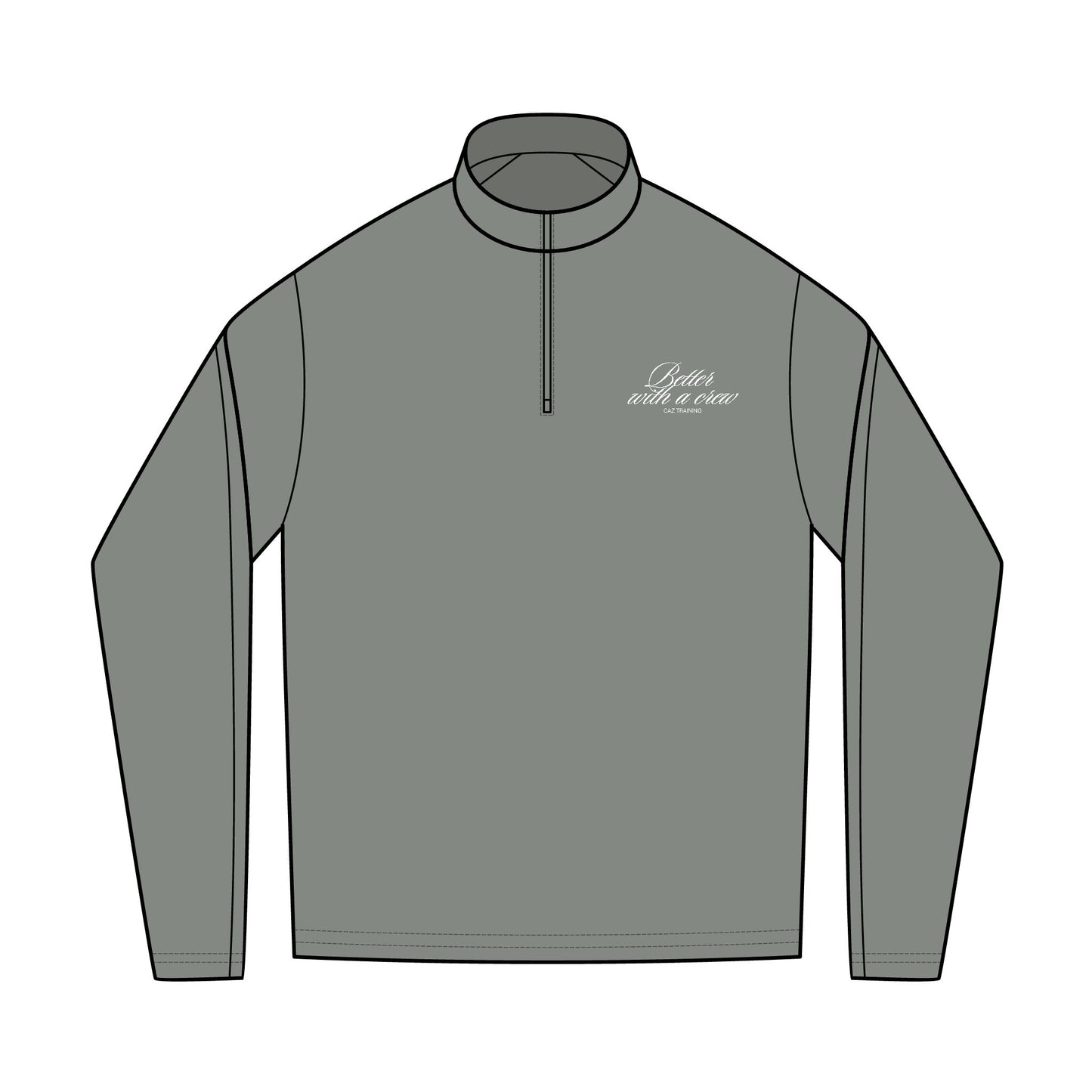 Better with a Crew Stretch Quarter-Zip Pullover (Embroidery)
