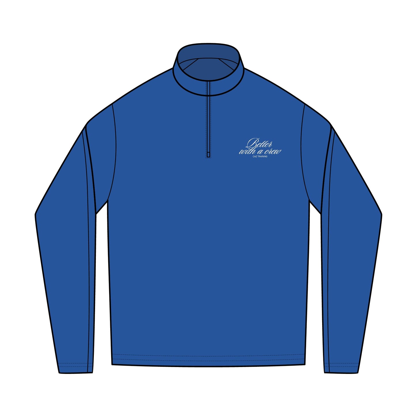 Better with a Crew Stretch Quarter-Zip Pullover (Embroidery)