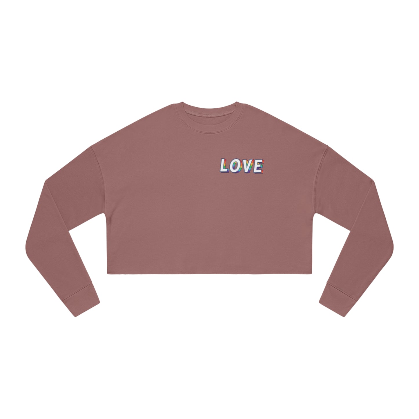 CAZCREW Love Cropped Sweatshirt