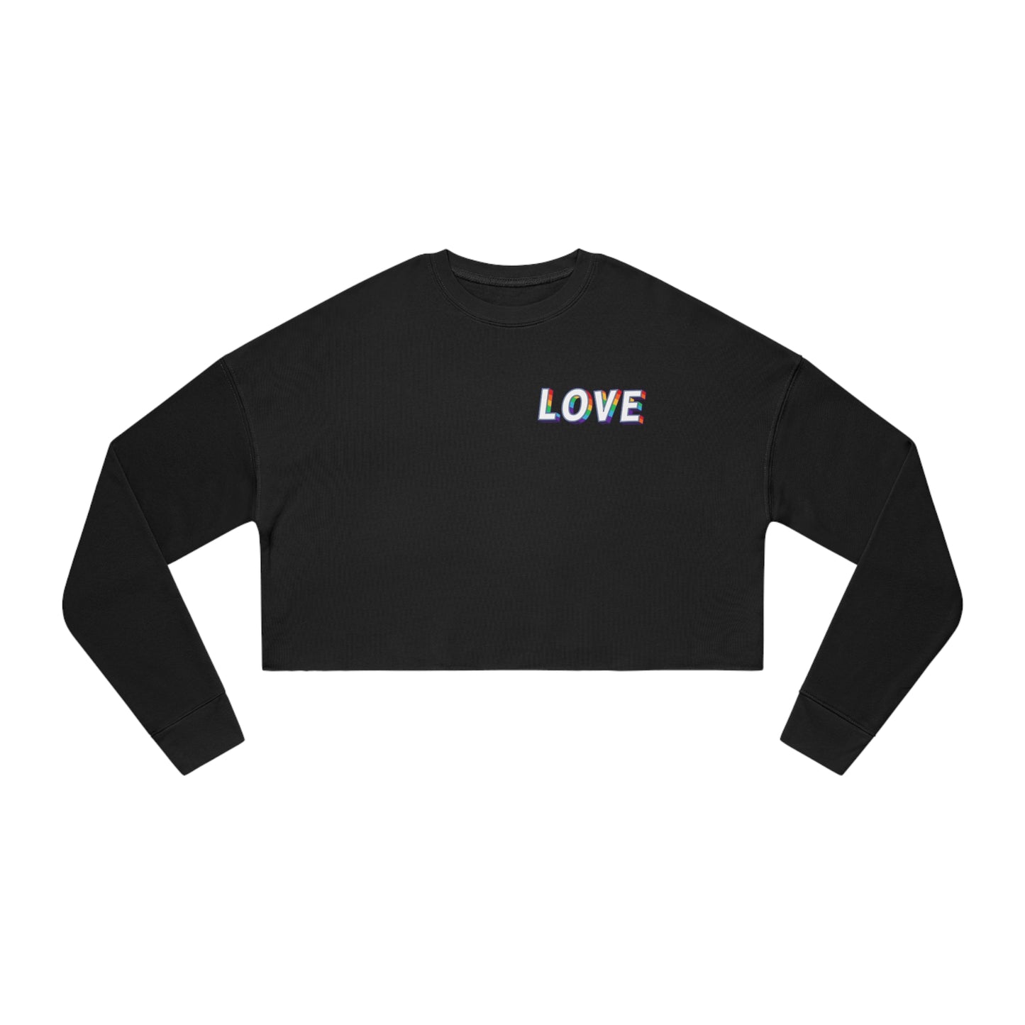 CAZCREW Love Cropped Sweatshirt