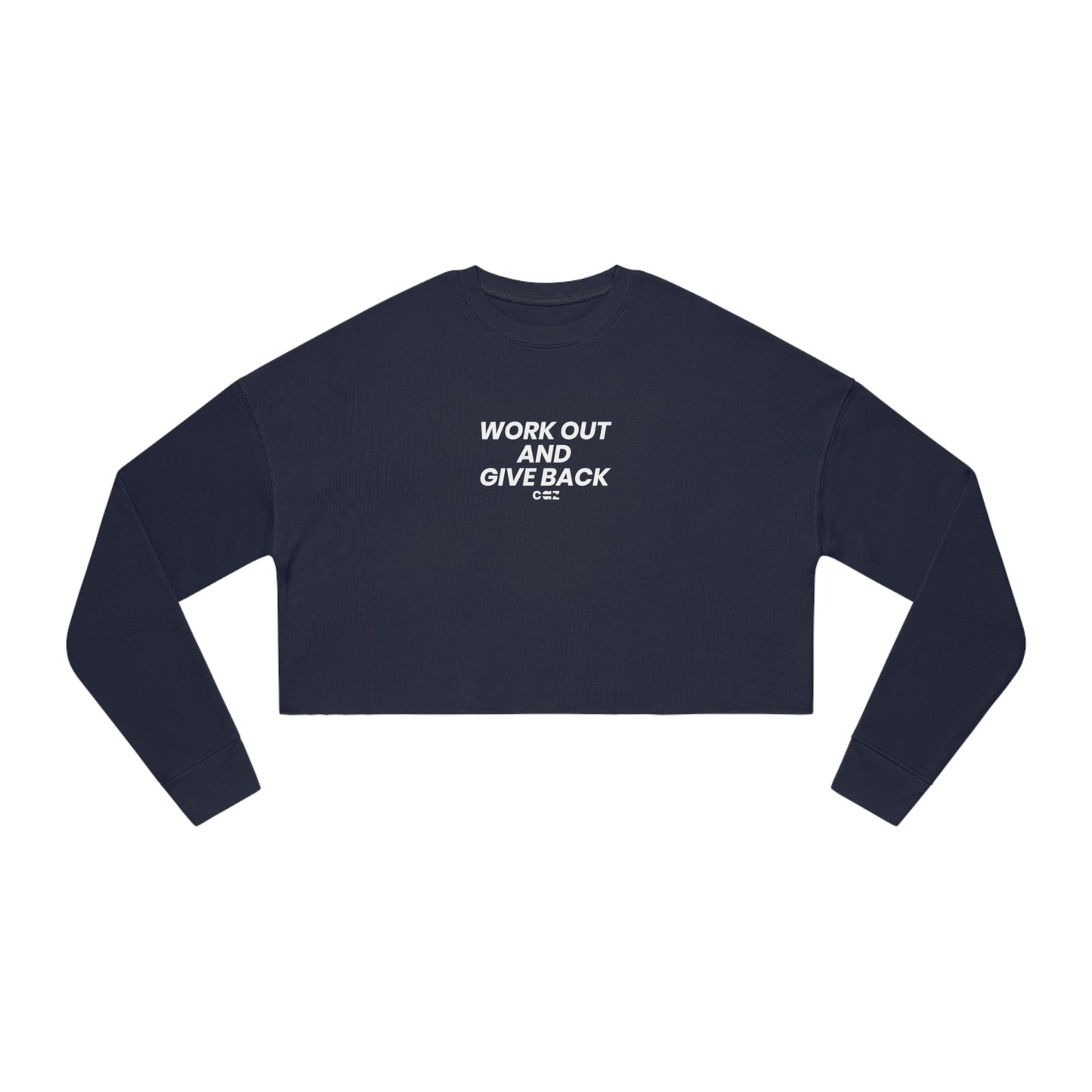 Work out & Give back Cropped Sweatshirt